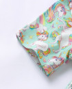 Unicorn Design Organic Cotton Girls Twirl Dress 2Y-10Y short sleeve 